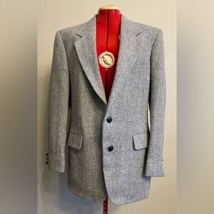 Harris Tweed - Wool herringbone pattern sport jacket Size 40R